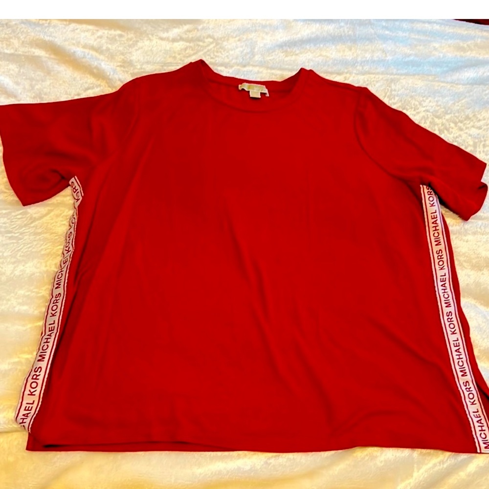 Michael Kors Red Logo Shirt, Size 2x.